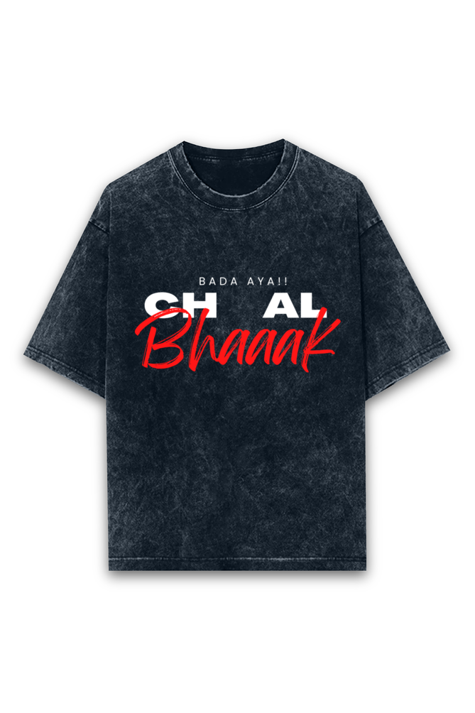 Abe Chal Bhak acid-wash oversized t-shirts