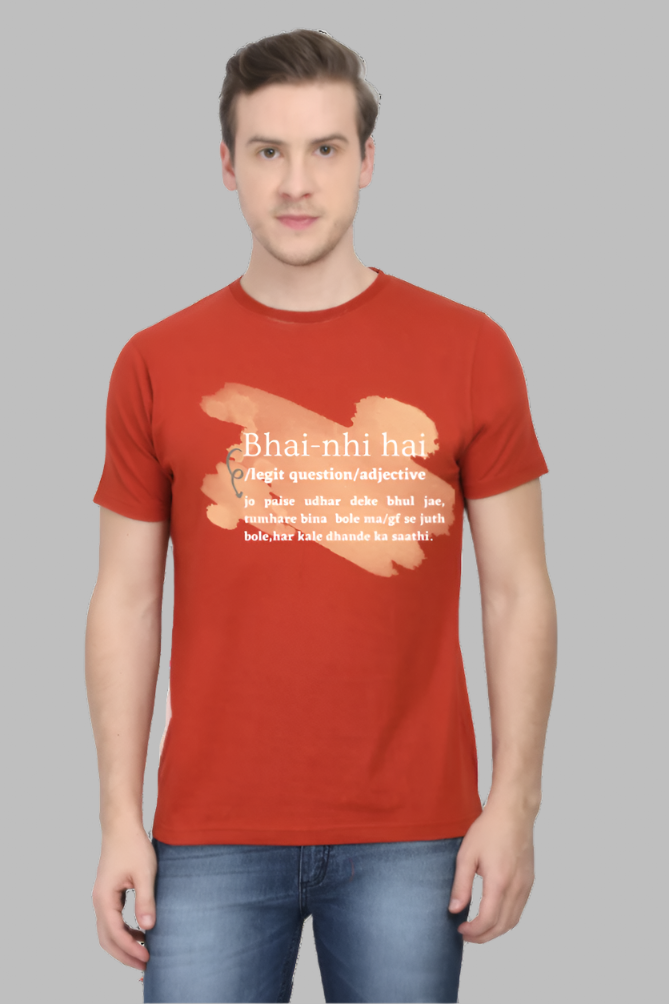 Bhai nhi hai oversized classic tshirt