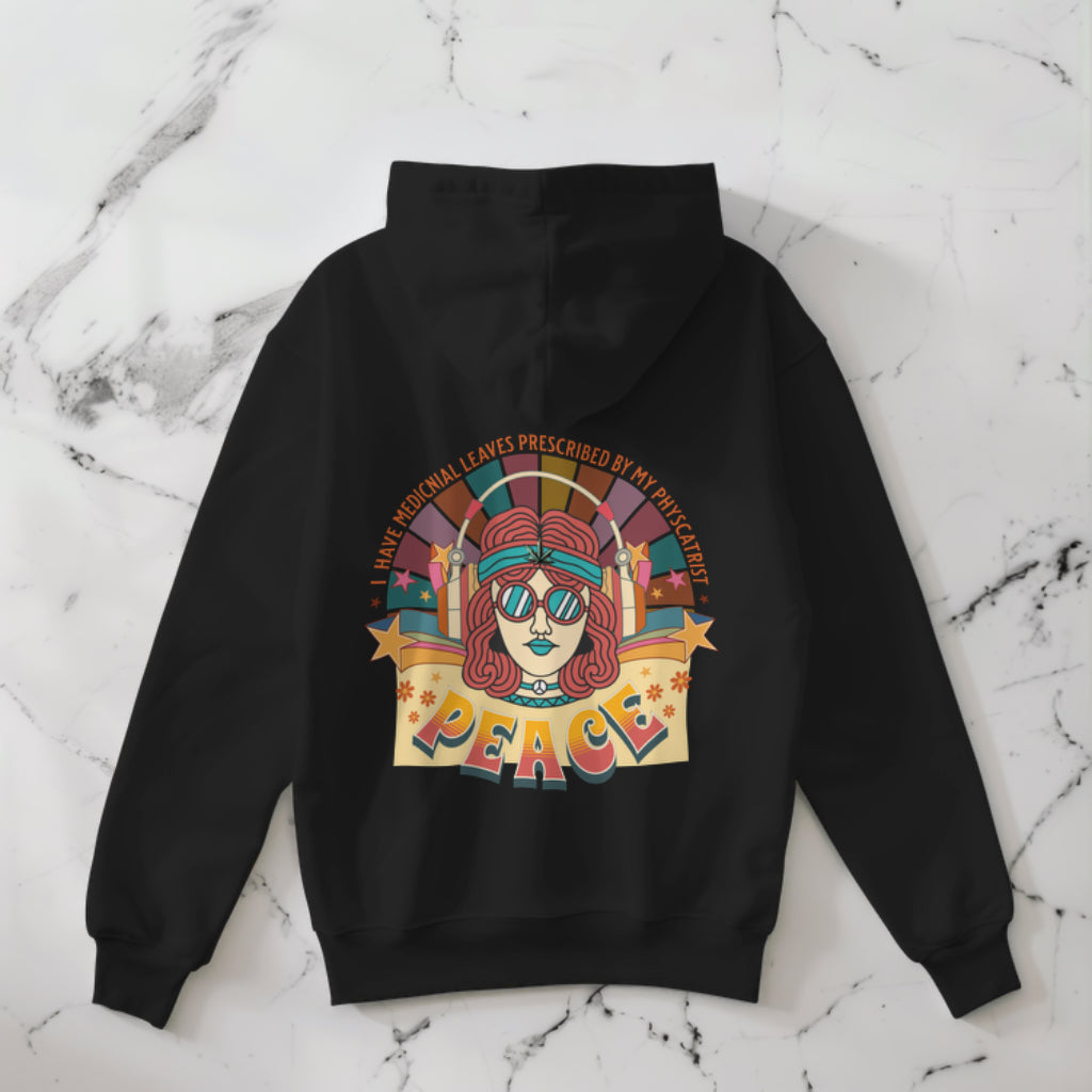 Peace is important oversized hooded sweatshirts