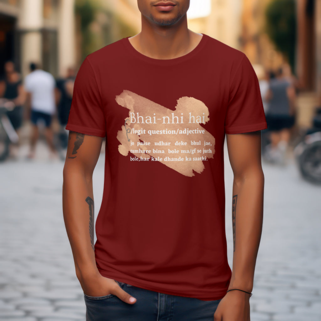 Bhai nhi hai oversized classic tshirt