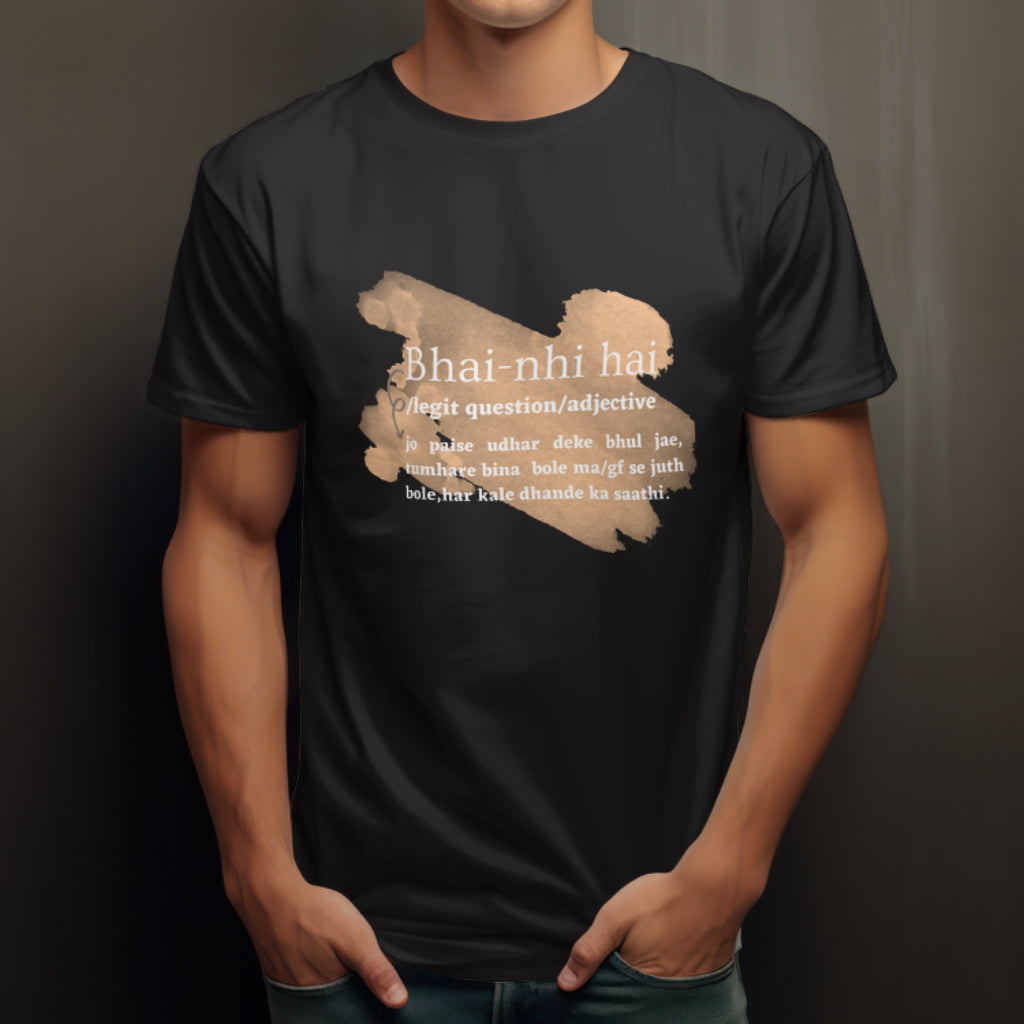 Bhai nhi hai oversized classic tshirt