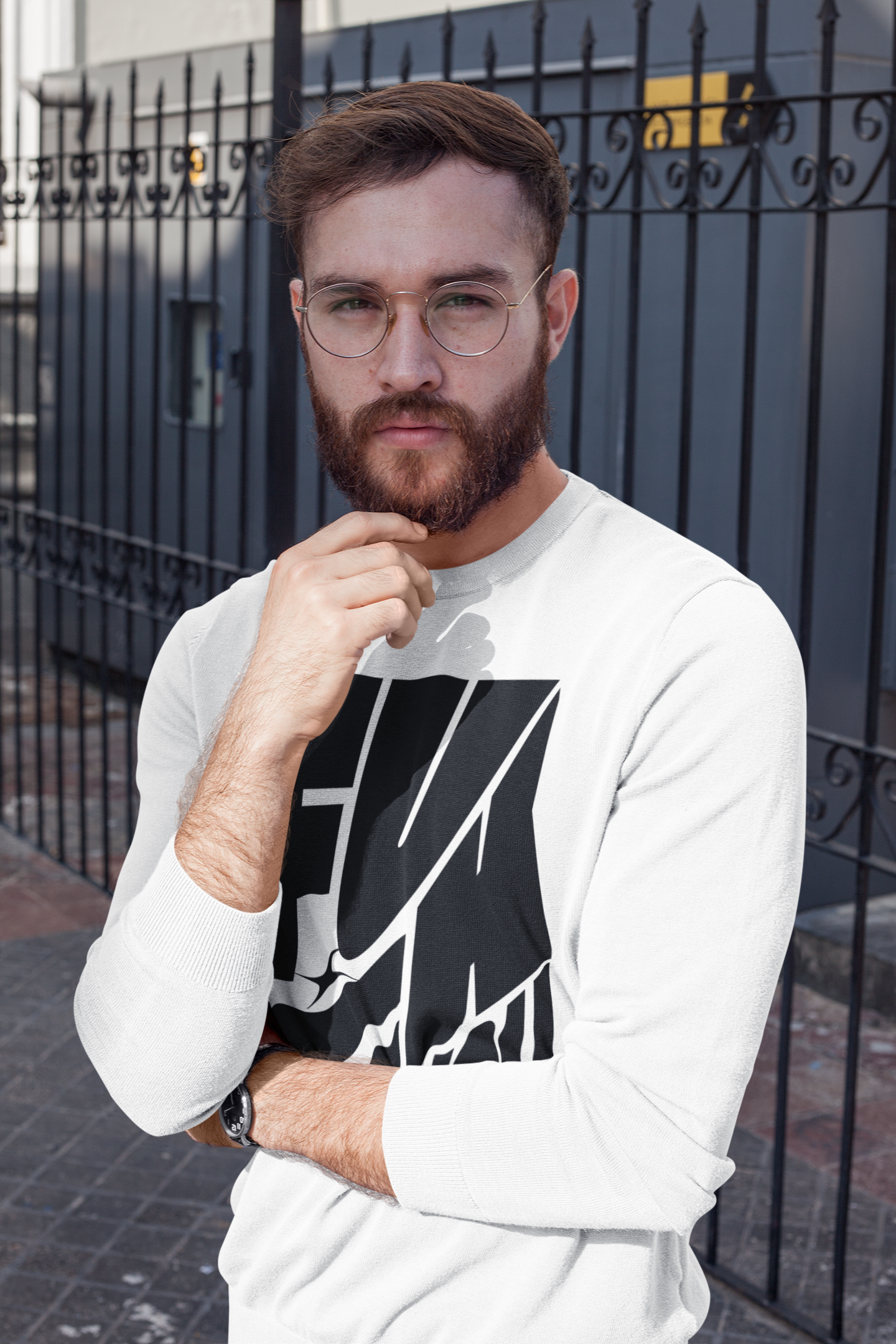 Fuck you oversized sweatshirt