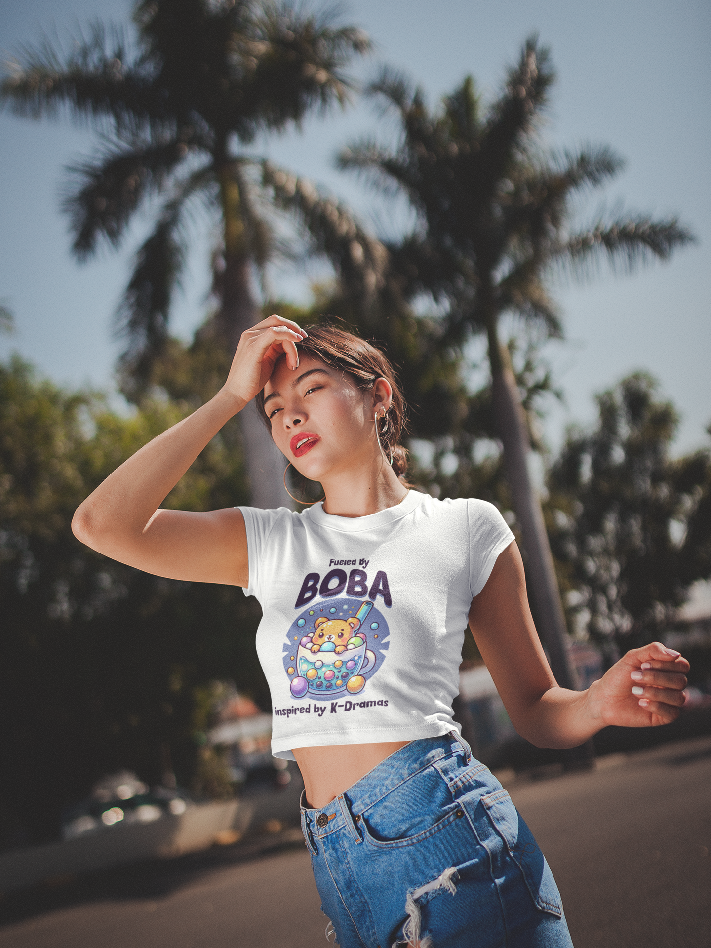Love for k-drama crop tops